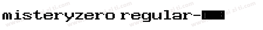 misteryzero regular字体转换
